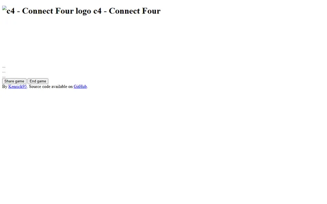 Connect Four running in a browser