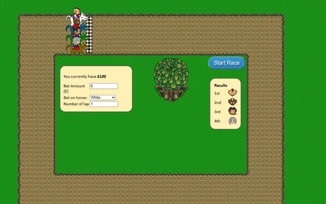 Horse Racing running in a browser